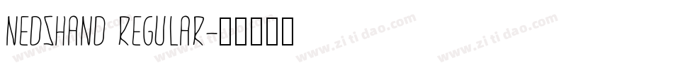 NedsHand Regular字体转换